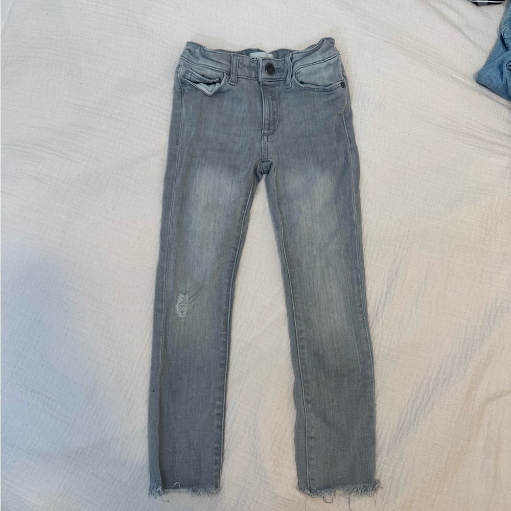 DL1961 Girls Chloe Skinny Jeans in Light Gray size 6